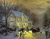 HOME FOR THE HOLIDAYS by Thomas Kinkade